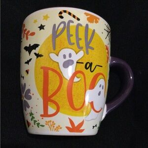Molli Halloween Mug with Yellow and Orange Purple Design